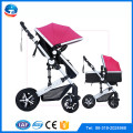 New arrival best quality dolls pram for babies,CE approved luxurious mental doll pram stroller,rubber wheel differential carrier